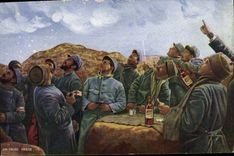 CPA Militaria Un taube passe Dubonnet Vin Quinquina 