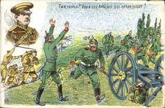 CPA Militaria Tardeifle Voila les Anglais qui debarquent 