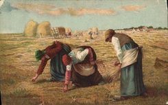 Vintage Postcard Glaneuses