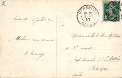 Vintage Postcard Living room of Paris 1910 Boudot Jurassic Small valley after the rain