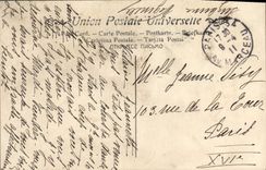 Postal Meissonnier las resoluciones Vagada del Louvre París