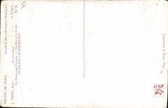 Vintage Postcard Living room of Paris Ridel Fine of a dream