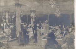 Vintage Postcard Living rooms of Paris Armenonville the evening of the Gervex Grand Prix