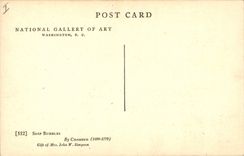 Vintage Postcard National Gallery Chardin Sopa Bubbles Soap