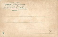 Vintage Postcard Fantasy Allenamento Illustrator