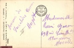 Vintage Postcard Fantaisie Illustrator French Army 1st Empire Infantry with line as Riflemen has Iena 1806