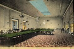 Vintage Postcard Casino of the Drill Gaming room of the small horses Touquer Paris Beach