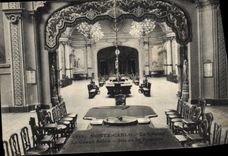 Vintage Postcard Monte Carlo Casino the large living room Play of the caster