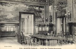 Vintage Postcard Casino Monte Carlo Room of Thirty Forty