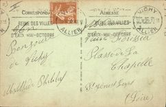 Postal Casino Vichy Salón de correspondencia