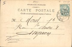 Vintage Postcard Casino News gaming room Vichy