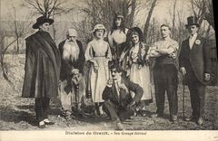 Postal División del granito Su grupo teatral