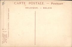 Postal Folclore Bruselas Palacio del Bonito Artes Hamessen el cornemusier