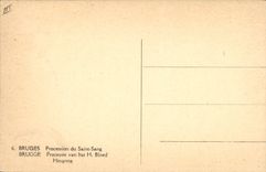 Vintage Postcard Folklore Bruges Procession of Holy Blood