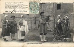 Vintage Postcard Folklore Jean Branch good moments