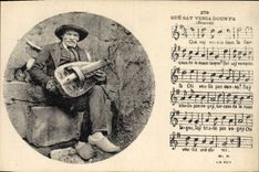 Vintage Postcard Folklore That Say Venia Dounfa