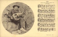 Vintage Postcard Folklore Faggot