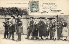 CPA Folklore Les chansons de Jean Rameau illustrees La noce de Nout Gas