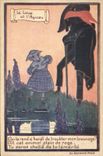 CPA Le loup et l'agneau 