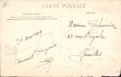 Postal Barbizon una esquina del parque del Charmettes