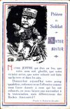 Vintage Postcard Militaria Prayer of the Joffre soldier