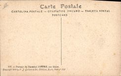 Postal Militaria Mariscal Joffre