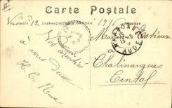 Postal Militaria Joffre y sus leonas hacia la victoria