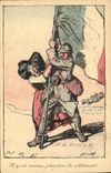 Vintage Postcard Militaria Alsace