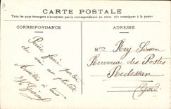 Vintage Postcard Militaria Children Towards revenge Guillaume