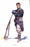 Vintage Postcard Belgian Militaria Soldier Peptone Wine of Chapoteaut Paris Street Vivienne