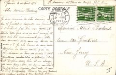 Vintage Postcard Militaria the defense of the flag