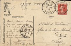 Vintage Postcard Militaria commands of the soldier