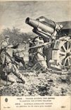 CPA Militaria ARtilleurs allemands canons