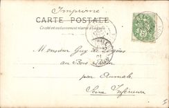 CPA Entre deux etapes Marius Roy 