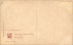 Vintage Postcard Low tide Edge of Odet Maroniez