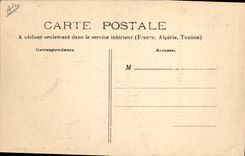 Postal Folclore Bourbonnais a Esquina básica tribunal