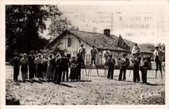 Vintage Postcard Folklore With the country from the Landes Scene from the Landes with lous Cigalouns de Morcenx