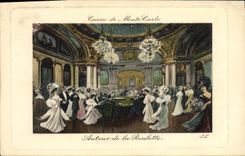 Vintage Postcard Casino of Monte Carlo Around the caster