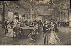 Vintage Postcard Casino of Monte Carlo Salle Schmitt counts of caster