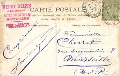 Vintage Postcard Casino of Monte Carlo Caster