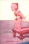 CPA Fantaisie Illustrateur Beatrice Mallet Enfant Une deux et 
