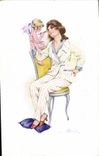 CPA Fantaisie Illustrateur Femme Ange