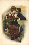 CPA Fantaisie Illustrateur Femme