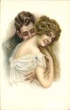 CPA Fantaisie Illustrateur Femme