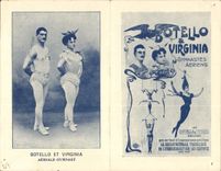 CPA Botello & Virginia Gymnastes aeriens Autographe 