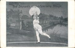 Vintage Postcard The Zeynard' S Liliput Specialty Troop