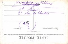 Postal Germana Villard la fina recitadora