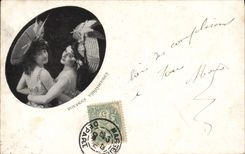 Vintage Postcard Parisian Headstocks