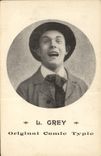 Vintage Postcard Original Grey Comic Typic