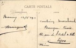 Postal Folclore Antiguos trajes Bressans